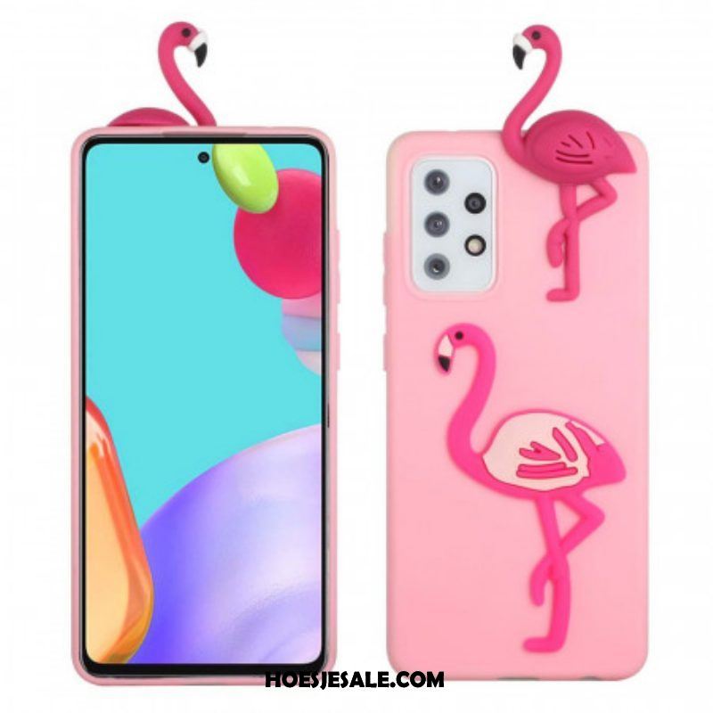 Hoesje voor Samsung Galaxy A53 5G 3d-flamingo