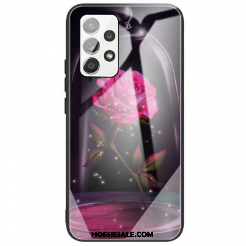 Hoesje voor Samsung Galaxy A53 5G Magisch Roze Gehard Glas