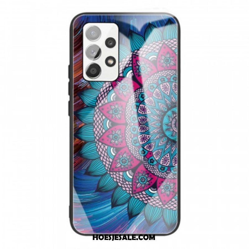 Hoesje voor Samsung Galaxy A53 5G Mandala Gehard Glas