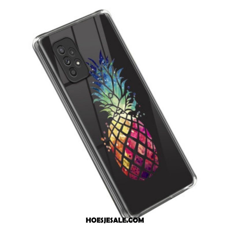 Hoesje voor Samsung Galaxy A53 5G Transparante Ananas