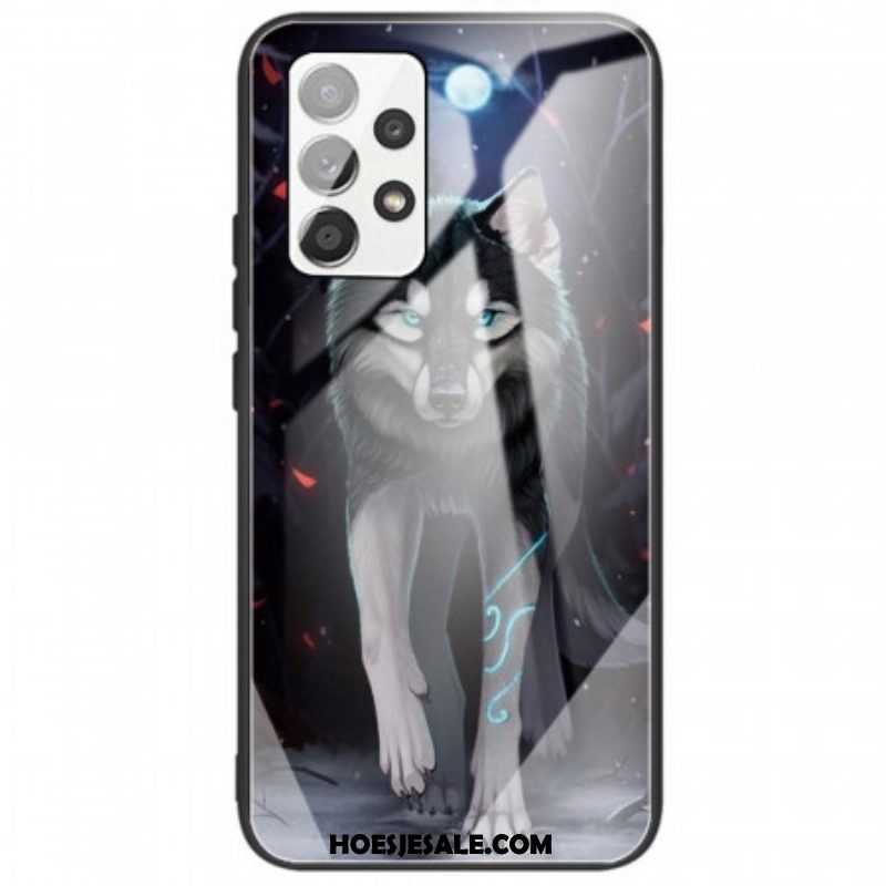 Hoesje voor Samsung Galaxy A53 5G Wolf Gehard Glas