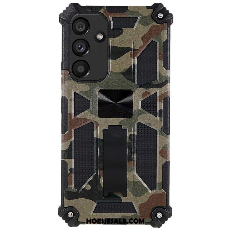 Hoesje voor Samsung Galaxy A54 5G Camouflage Verwijderbare Ondersteuning