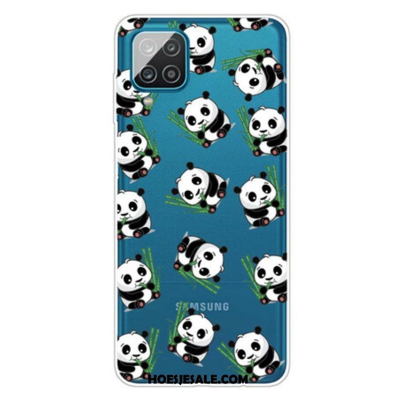 Hoesje voor Samsung Galaxy M12 / A12 Kleine Panda's