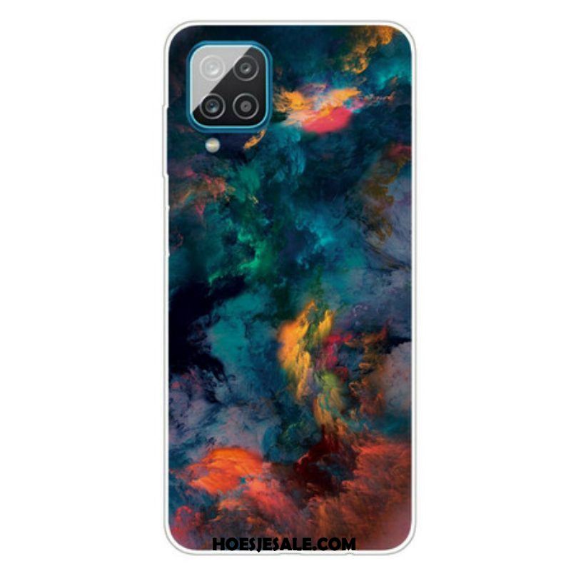 Hoesje voor Samsung Galaxy M12 / A12 Kleurrijke Wolken