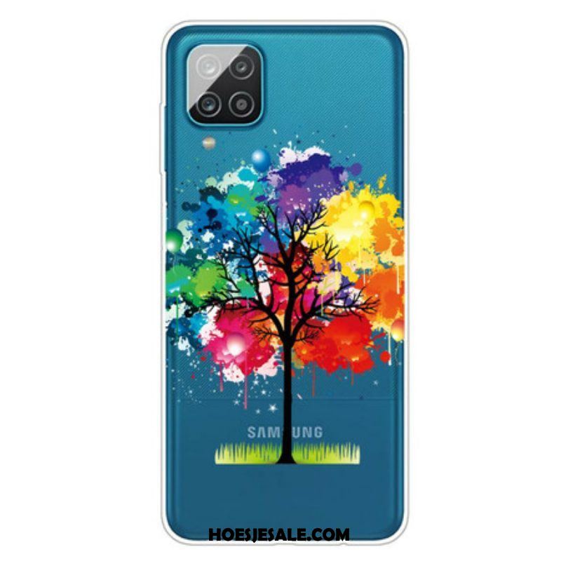 Hoesje voor Samsung Galaxy M12 / A12 Naadloze Aquarel Boom