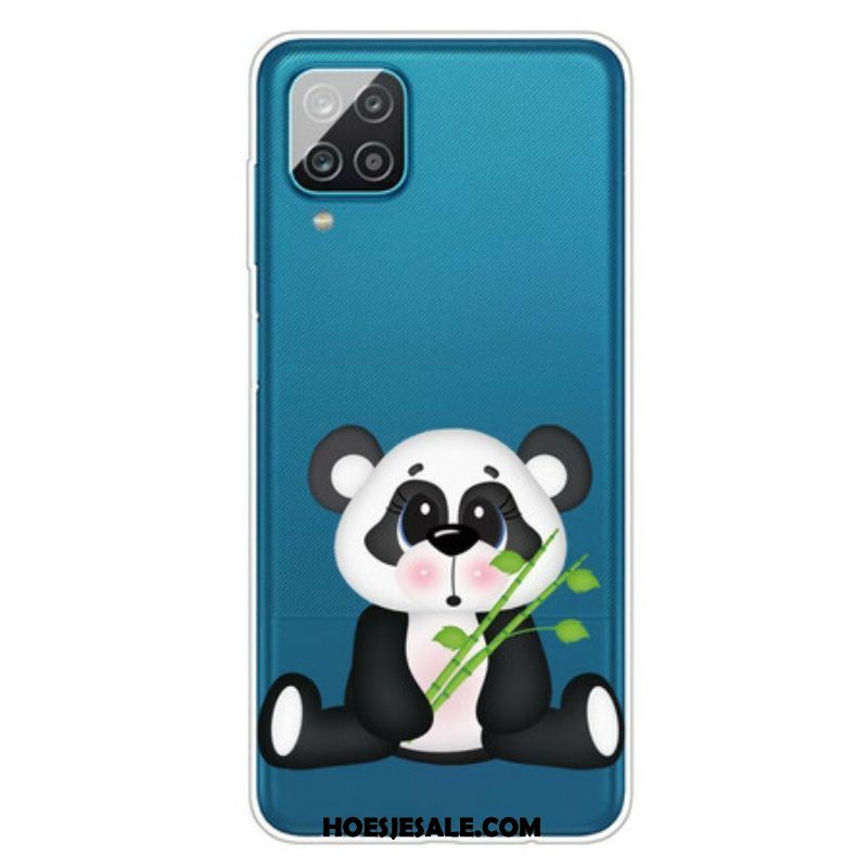 Hoesje voor Samsung Galaxy M12 / A12 Naadloze Trieste Panda