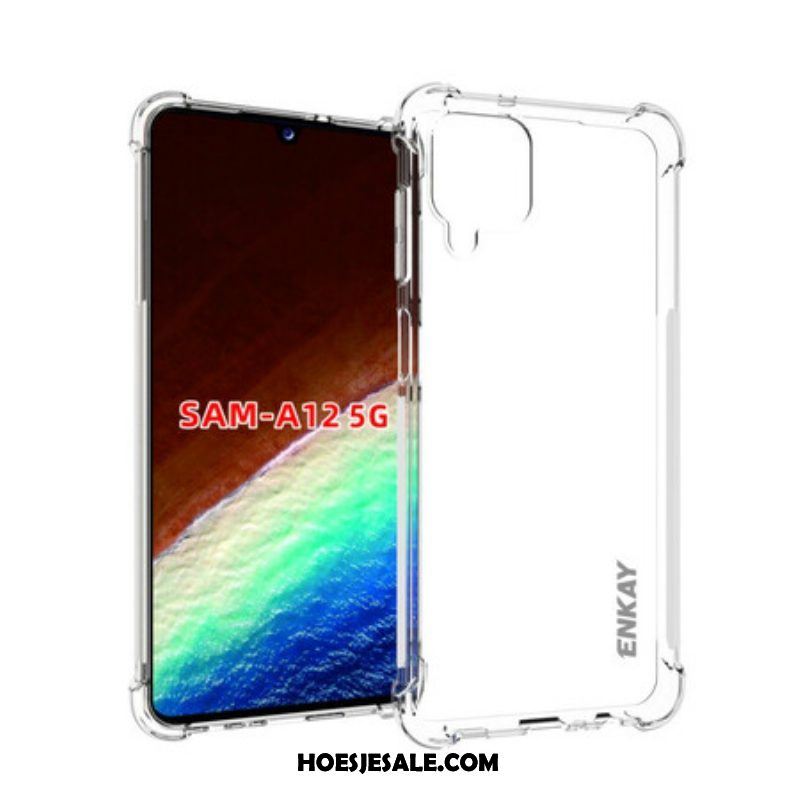 Hoesje voor Samsung Galaxy M12 / A12 Transparant Enkay