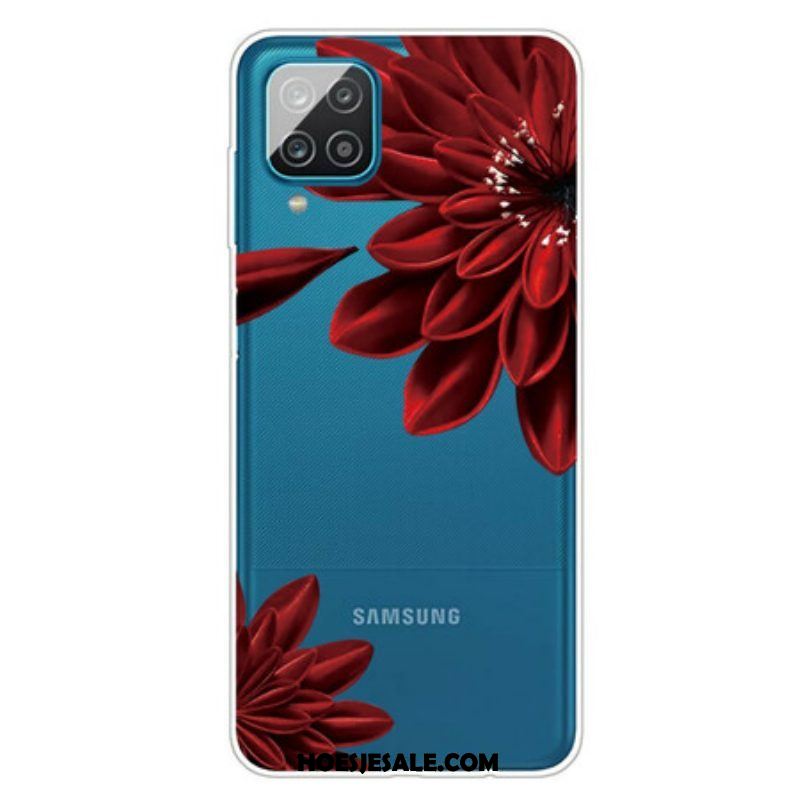 Hoesje voor Samsung Galaxy M12 / A12 Wilde Bloemen