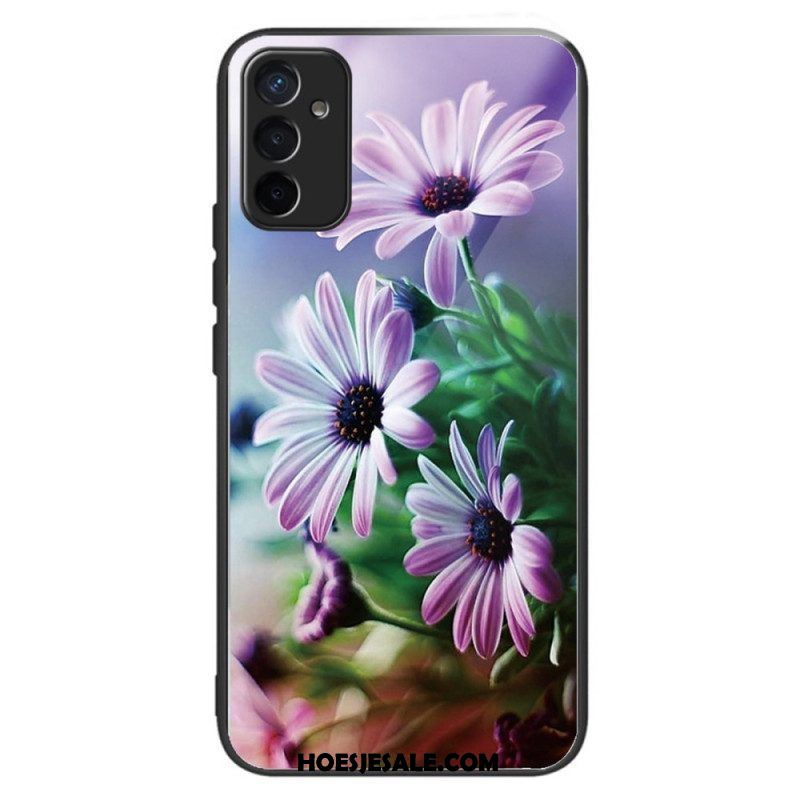 Hoesje voor Samsung Galaxy M13 Bloemen Van Gehard Glas