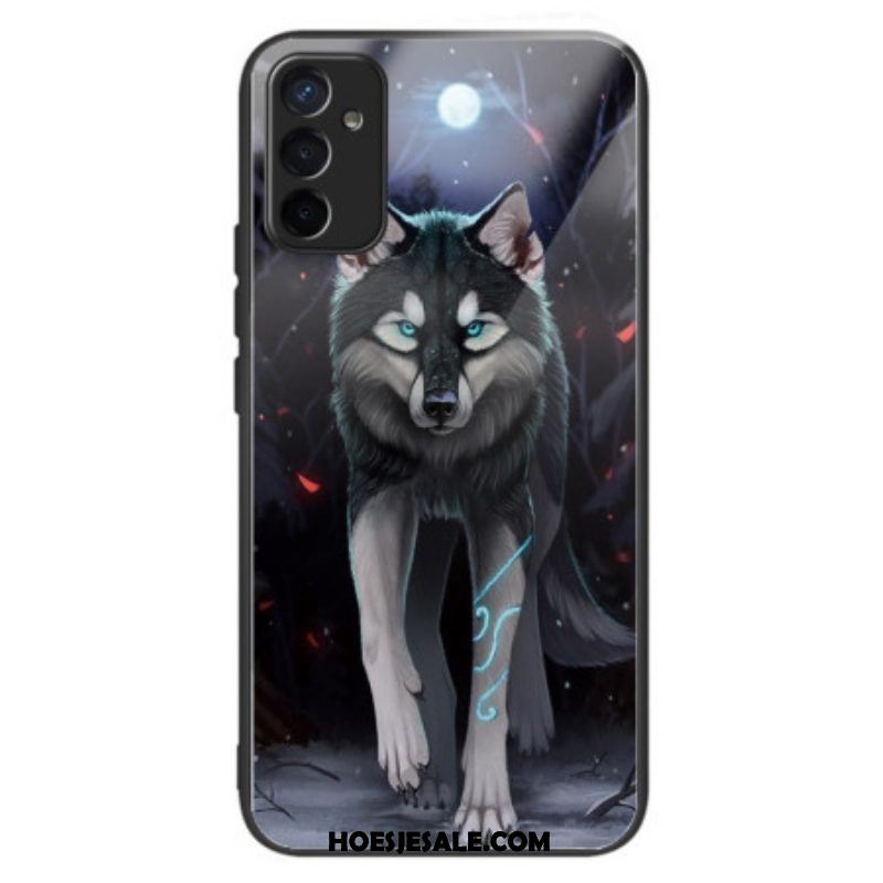 Hoesje voor Samsung Galaxy M13 Wolf Van Gehard Glas