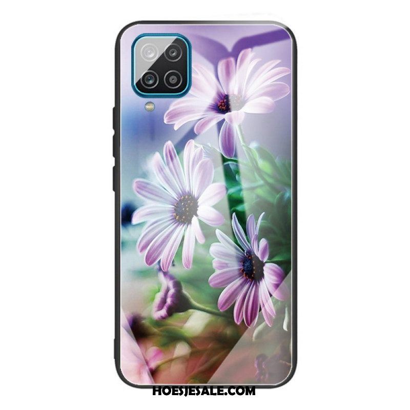 Hoesje voor Samsung Galaxy M32 Bloemen Van Gehard Glas