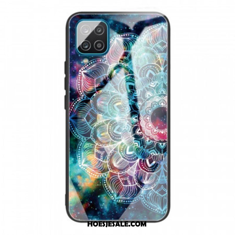 Hoesje voor Samsung Galaxy M32 Mandala Gehard Glas