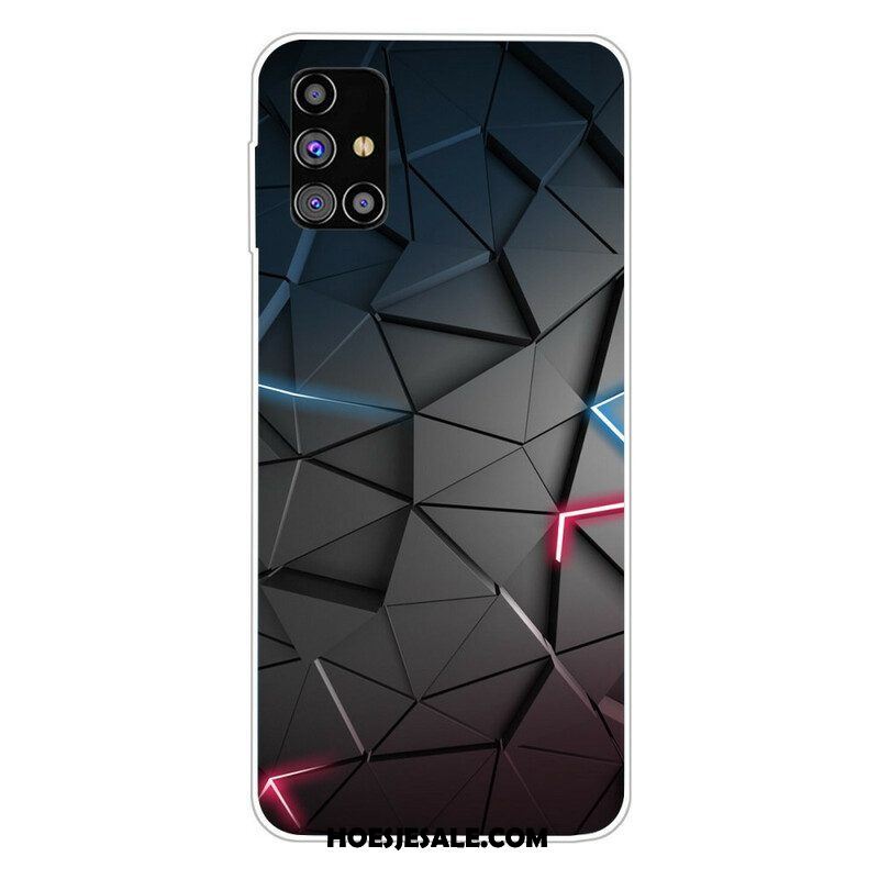 Hoesje voor Samsung Galaxy M51 Flexibele Geometrie