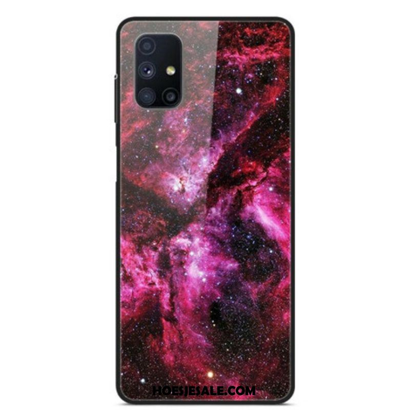 Hoesje voor Samsung Galaxy M51 Roze Gehard Glas