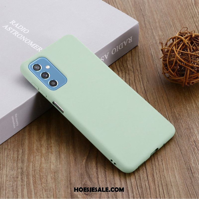 Hoesje voor Samsung Galaxy M52 5G Met Ketting Vloeibare Siliconen Met Bandjes | hoesjesale.com Hoesje voor Samsung Galaxy M52 5G Met Ketting Vloeibare Siliconen Met Bandjes