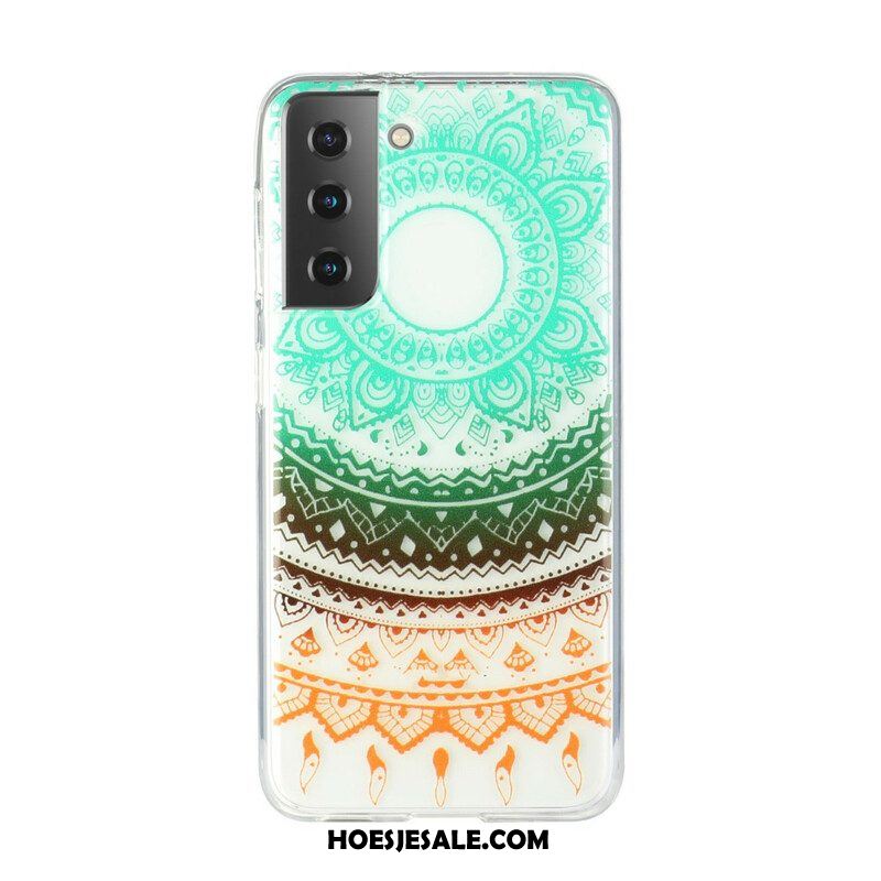 Hoesje voor Samsung Galaxy S21 5G Naadloze Bloemmandala