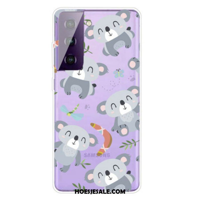 Hoesje voor Samsung Galaxy S21 FE Leuke Koala's