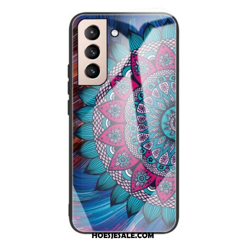 Hoesje voor Samsung Galaxy S21 FE Mandala Gehard Glas