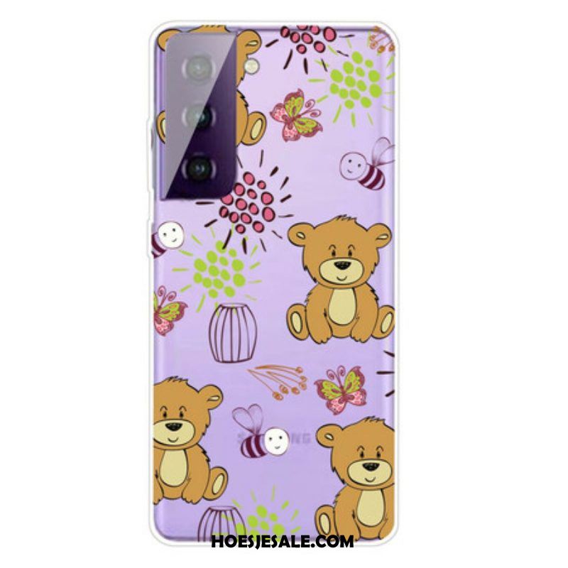 Hoesje voor Samsung Galaxy S21 FE Teddyberen Topje