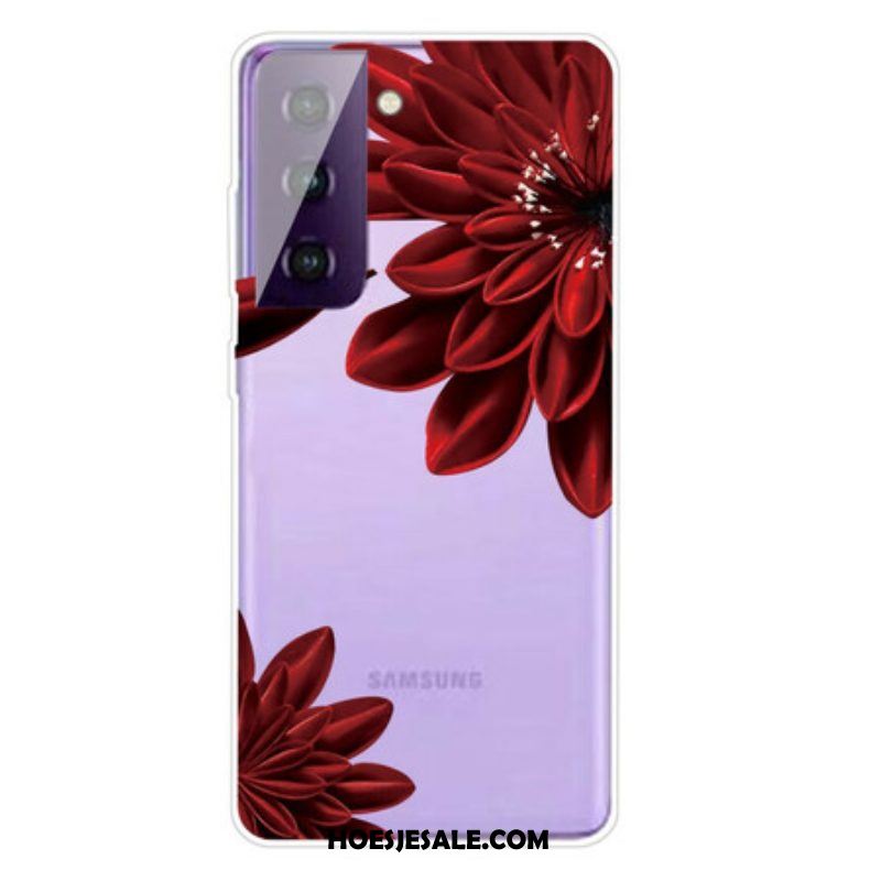 Hoesje voor Samsung Galaxy S21 FE Wilde Bloemen