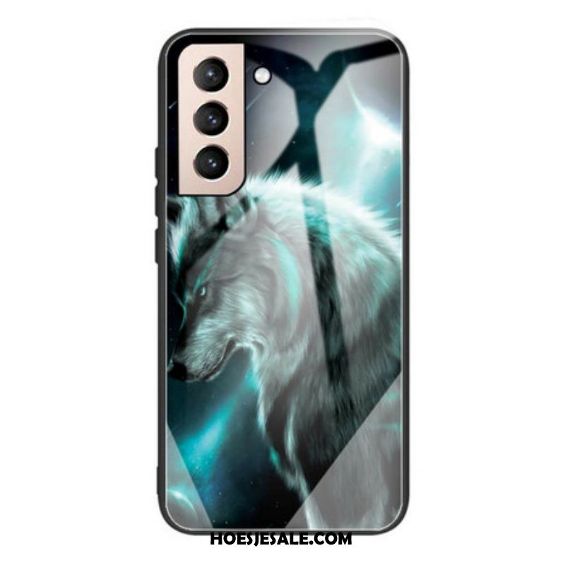 Hoesje voor Samsung Galaxy S21 FE Wolf Van Gehard Glas