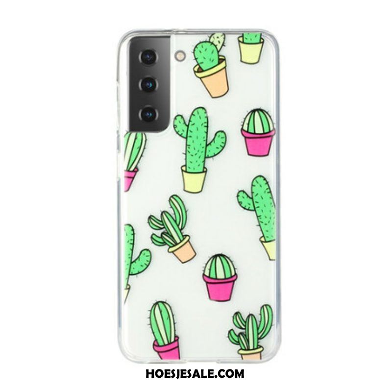 Hoesje voor Samsung Galaxy S21 Plus 5G Mini Cactussen