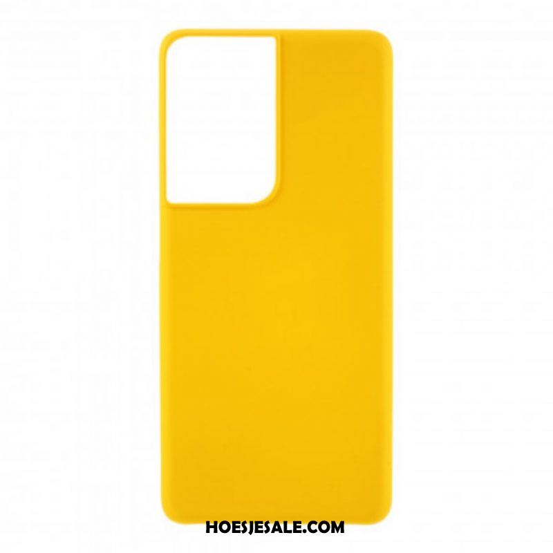 Hoesje voor Samsung Galaxy S21 Ultra 5G Rubber Meer