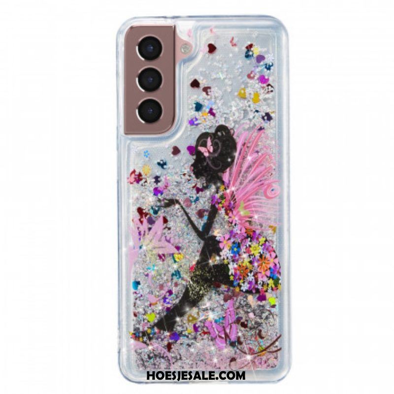 Hoesje voor Samsung Galaxy S22 5G Glitter Fee