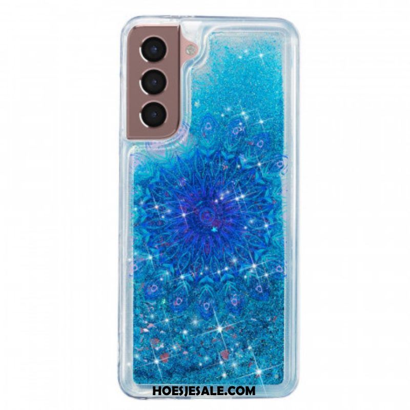 Hoesje voor Samsung Galaxy S22 5G Glittermandala