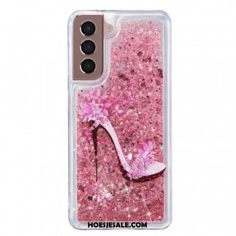 Hoesje voor Samsung Galaxy S22 5G Glitterpomp