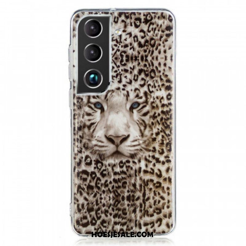 Hoesje voor Samsung Galaxy S22 5G Luipaard Fluorescerend