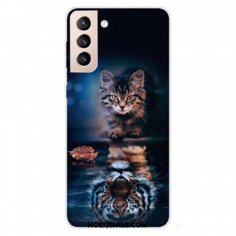 Hoesje voor Samsung Galaxy S22 5G Reflectie Van De Kat