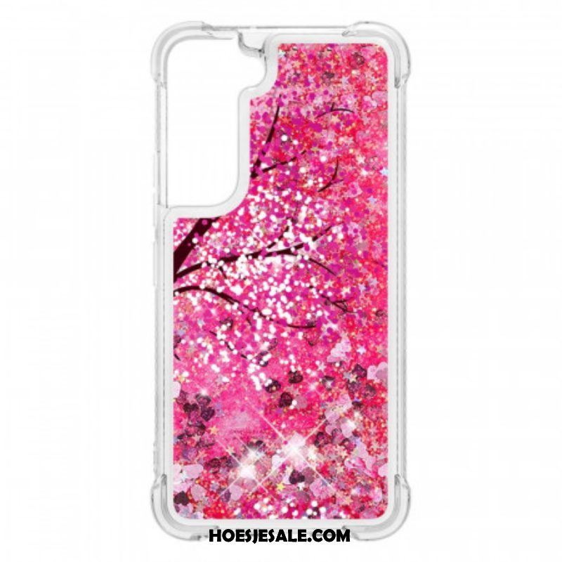 Hoesje voor Samsung Galaxy S22 Plus 5G Glitter Boom