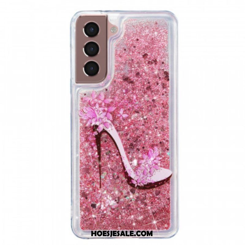 Hoesje voor Samsung Galaxy S22 Plus 5G Glitterpomp