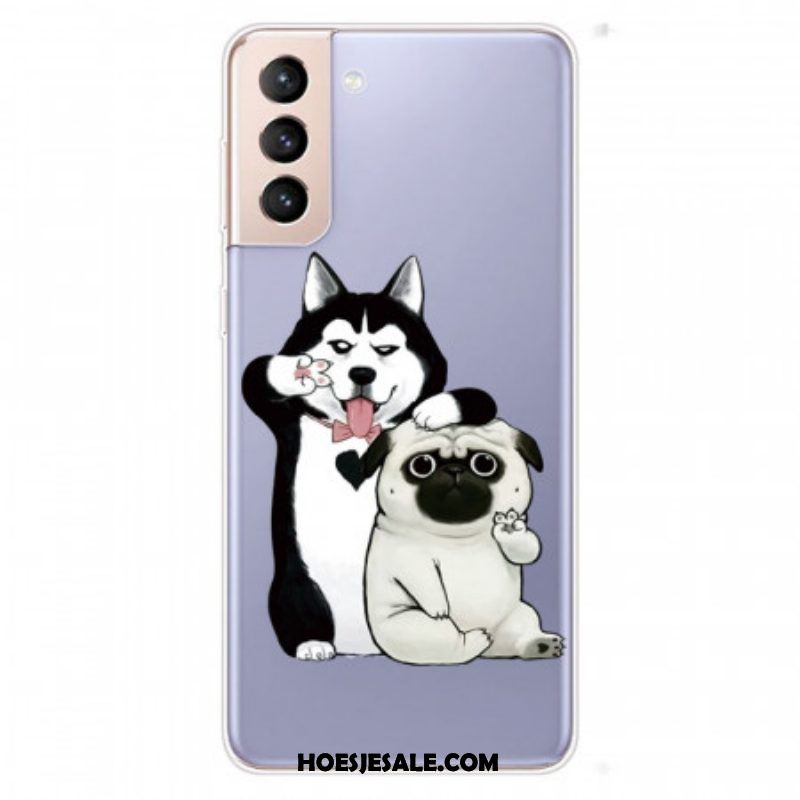 Hoesje voor Samsung Galaxy S22 Plus 5G Grappige Honden