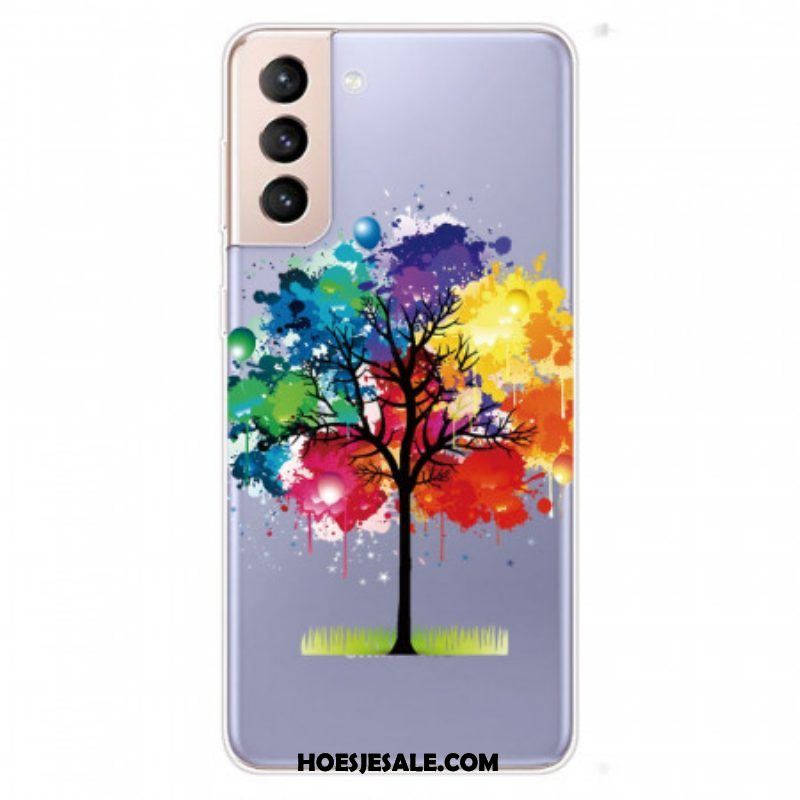 Hoesje voor Samsung Galaxy S22 Plus 5G Naadloze Aquarel Boom