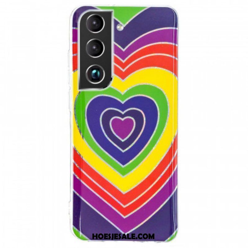 Hoesje voor Samsung Galaxy S22 Plus 5G Psychedelisch Hart