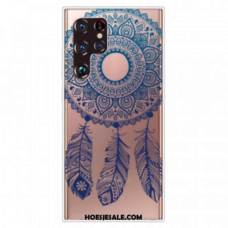 Hoesje voor Samsung Galaxy S22 Ultra 5G Enkelbloemige Mandala