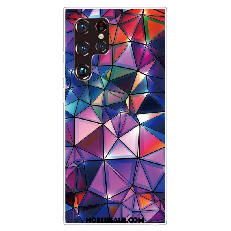 Hoesje voor Samsung Galaxy S22 Ultra 5G Flexibele Geometrie