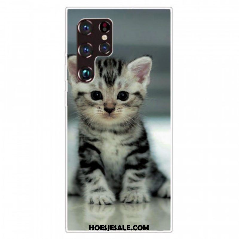 Hoesje voor Samsung Galaxy S22 Ultra 5G Katje Katje