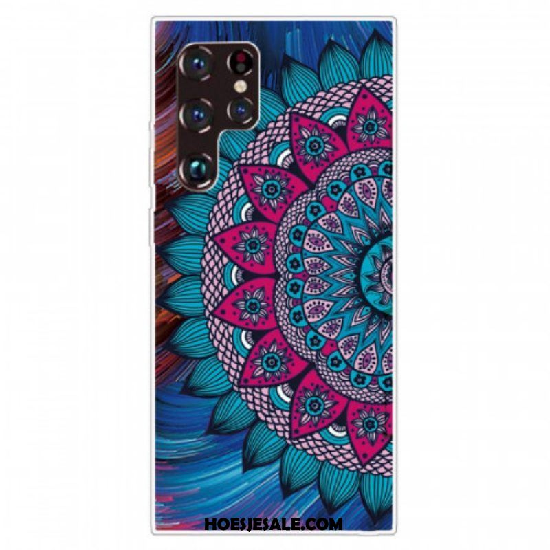 Hoesje voor Samsung Galaxy S22 Ultra 5G Kleurrijke Mandala