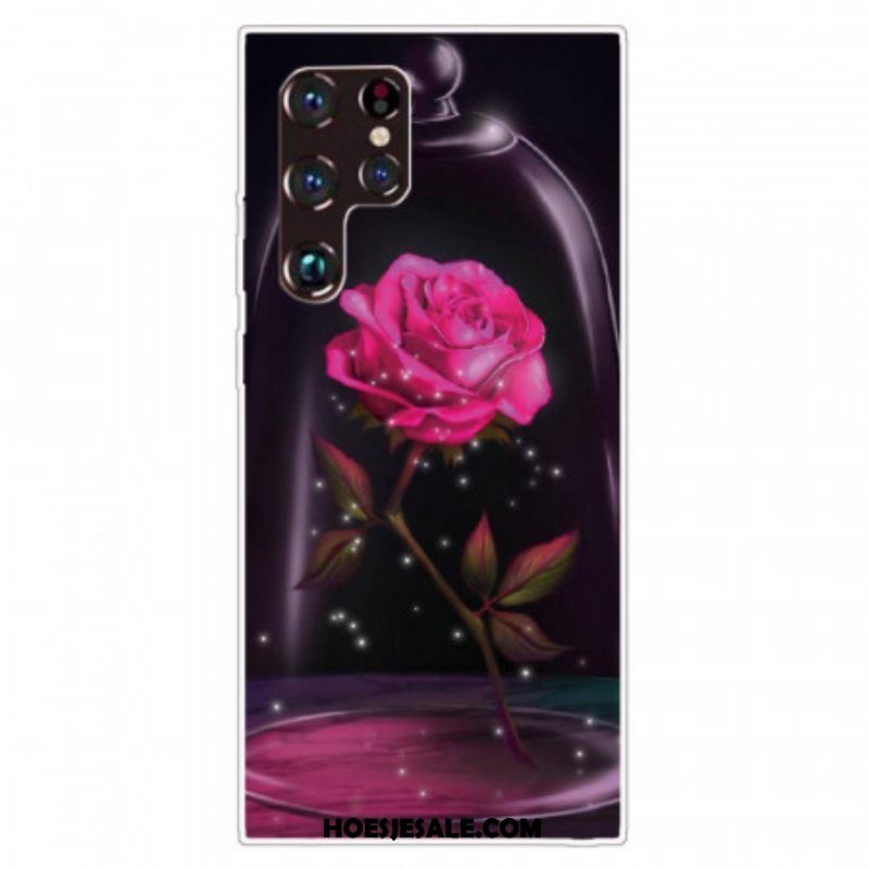 Hoesje voor Samsung Galaxy S22 Ultra 5G Magisch Roze