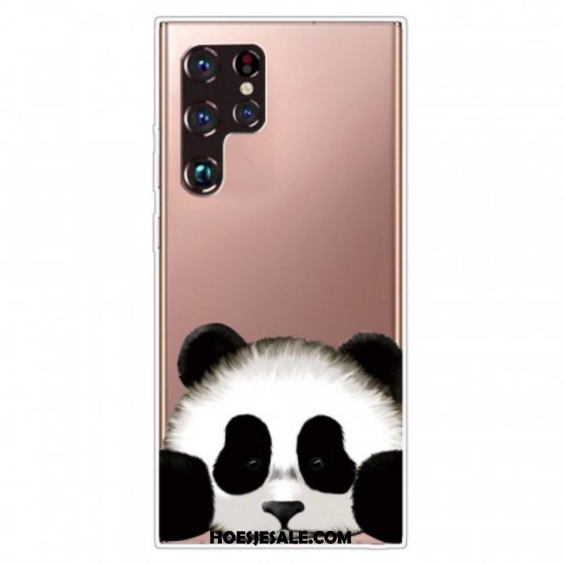 Hoesje voor Samsung Galaxy S22 Ultra 5G Naadloze Panda