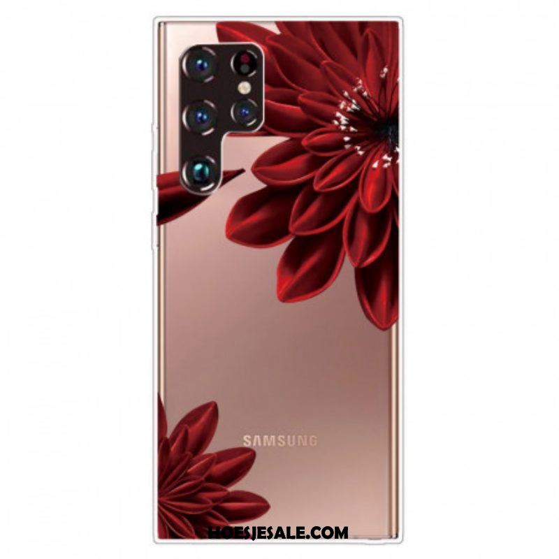 Hoesje voor Samsung Galaxy S22 Ultra 5G Wilde Bloemen