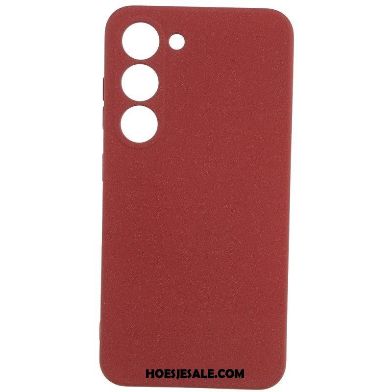 Hoesje voor Samsung Galaxy S23 5G Flexibele Siliconen Mat