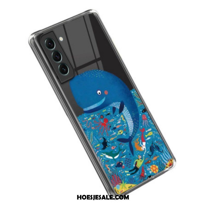 Hoesje voor Samsung Galaxy S23 5G Transparante Walvis