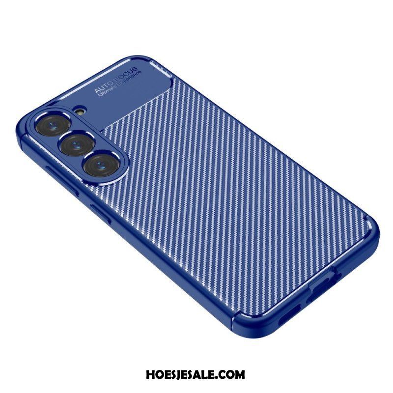 Hoesje voor Samsung Galaxy S23 Plus 5G Flexibele Koolstofvezel