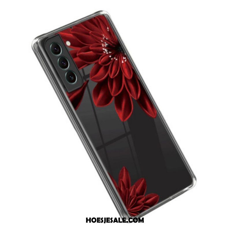 Hoesje voor Samsung Galaxy S23 Plus 5G Naadloze Rode Bloemen