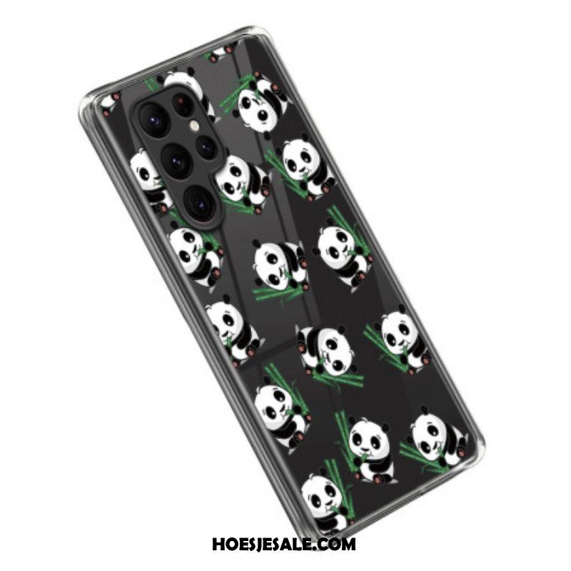 Hoesje voor Samsung Galaxy S23 Ultra 5G Kleine Panda's