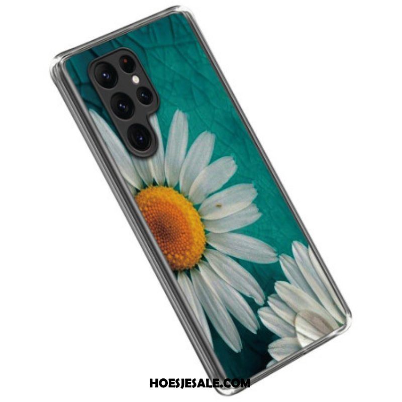 Hoesje voor Samsung Galaxy S23 Ultra 5G Madeliefjes